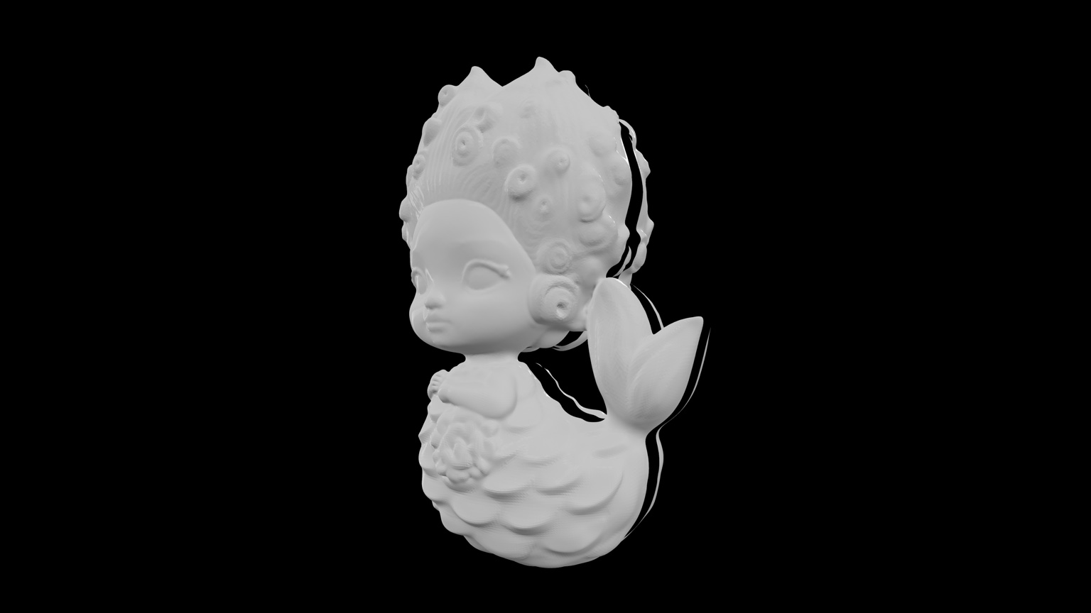 Bubbles Bread Mold 3D model preview